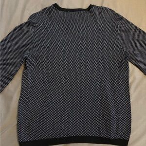 Armani Sweater Adult Medium Blue Long Sleeve Collezion Luxury Casual Men's